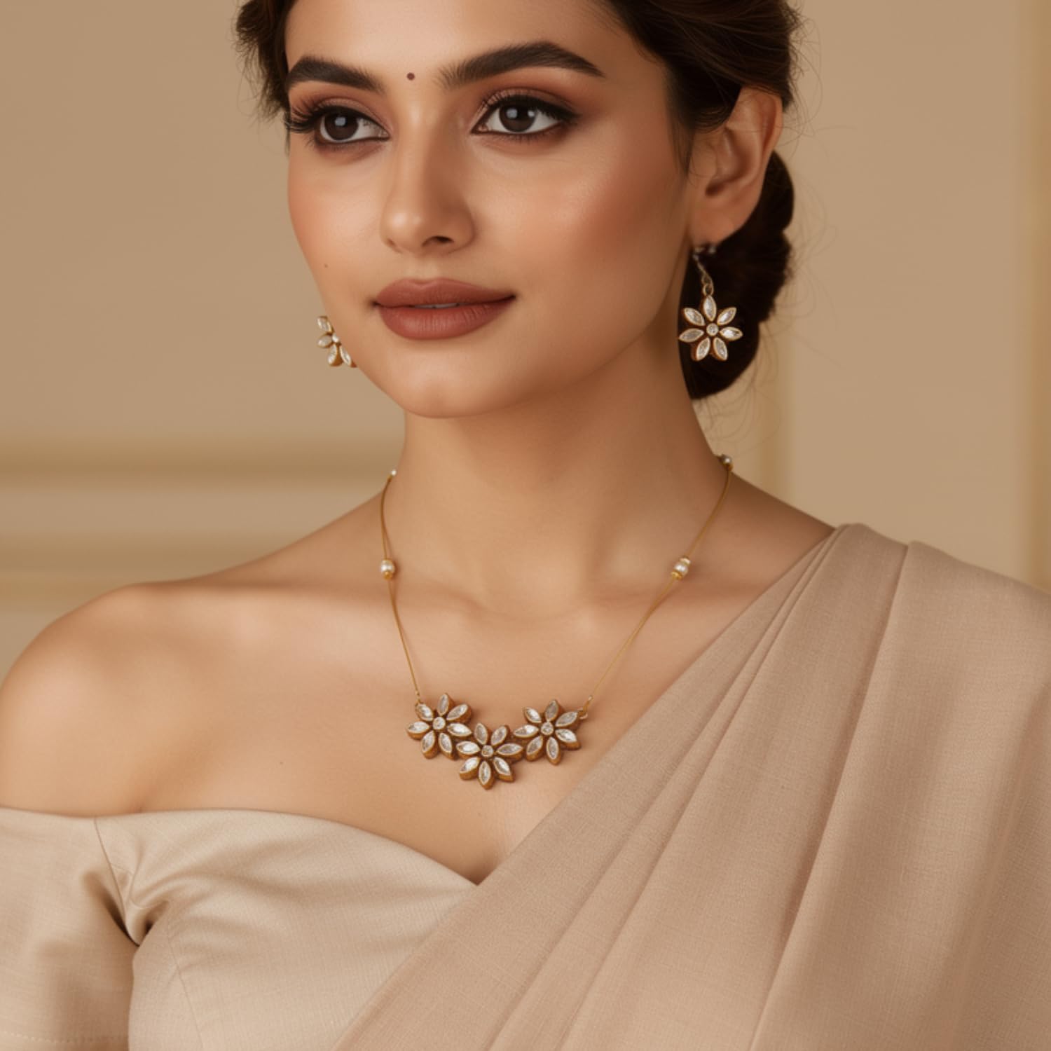 sklazo Invisible Chain for Women – Elegant & Lightweight Jewellery for Work, Functions | Versatile & Stylish Accessories for Girls | Design 02 - Image 4