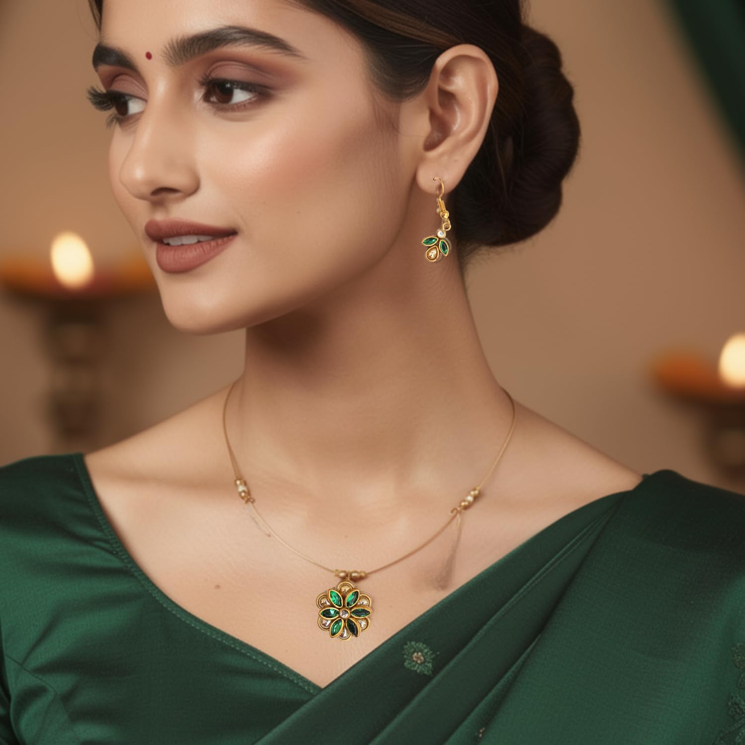 sklazo Invisible Chain for Women – Elegant & Lightweight Jewellery for Work, Functions | Versatile & Stylish Accessories for Girls | Design 02 - Image 3