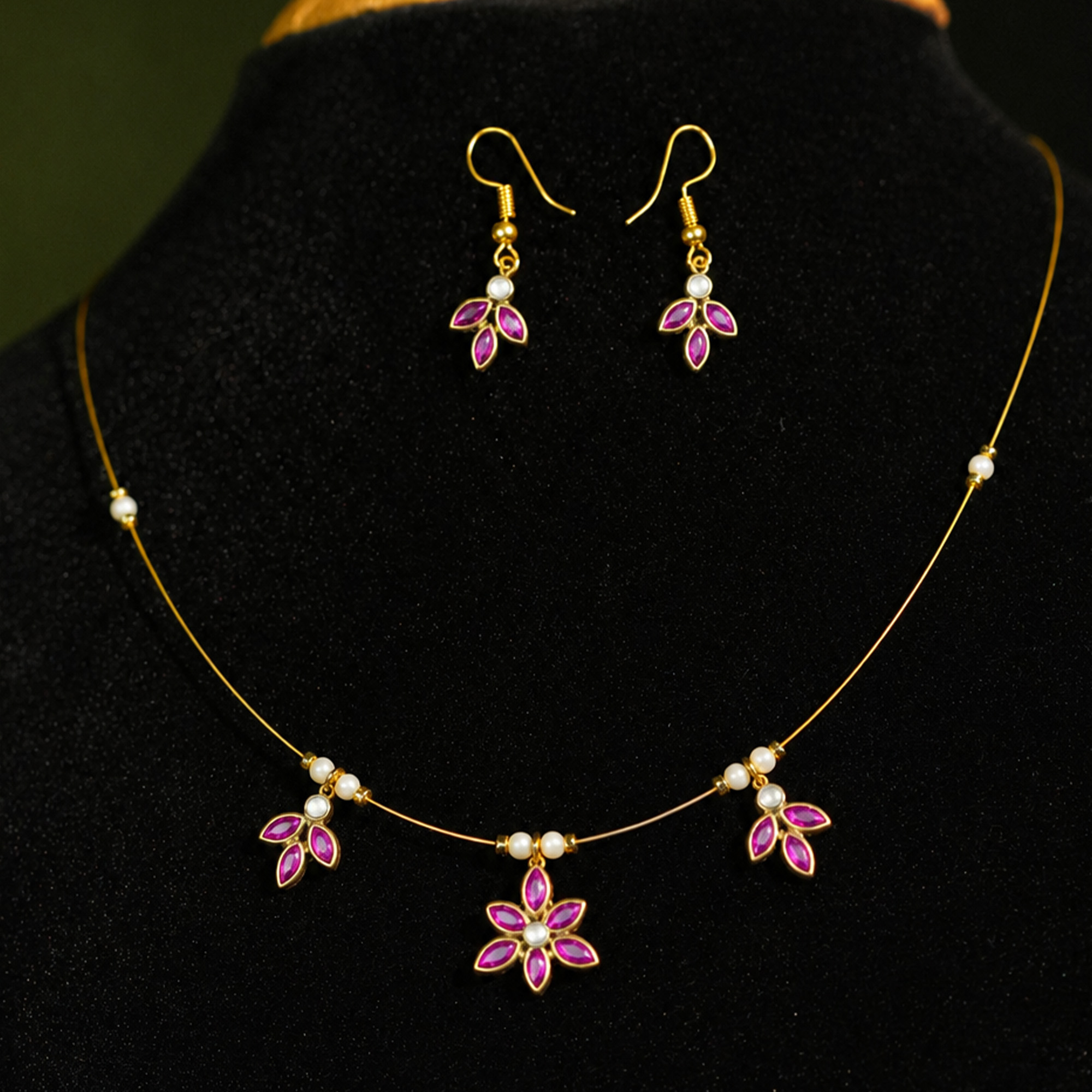 Crystal Dewdrop Invisible Chain Premium Display