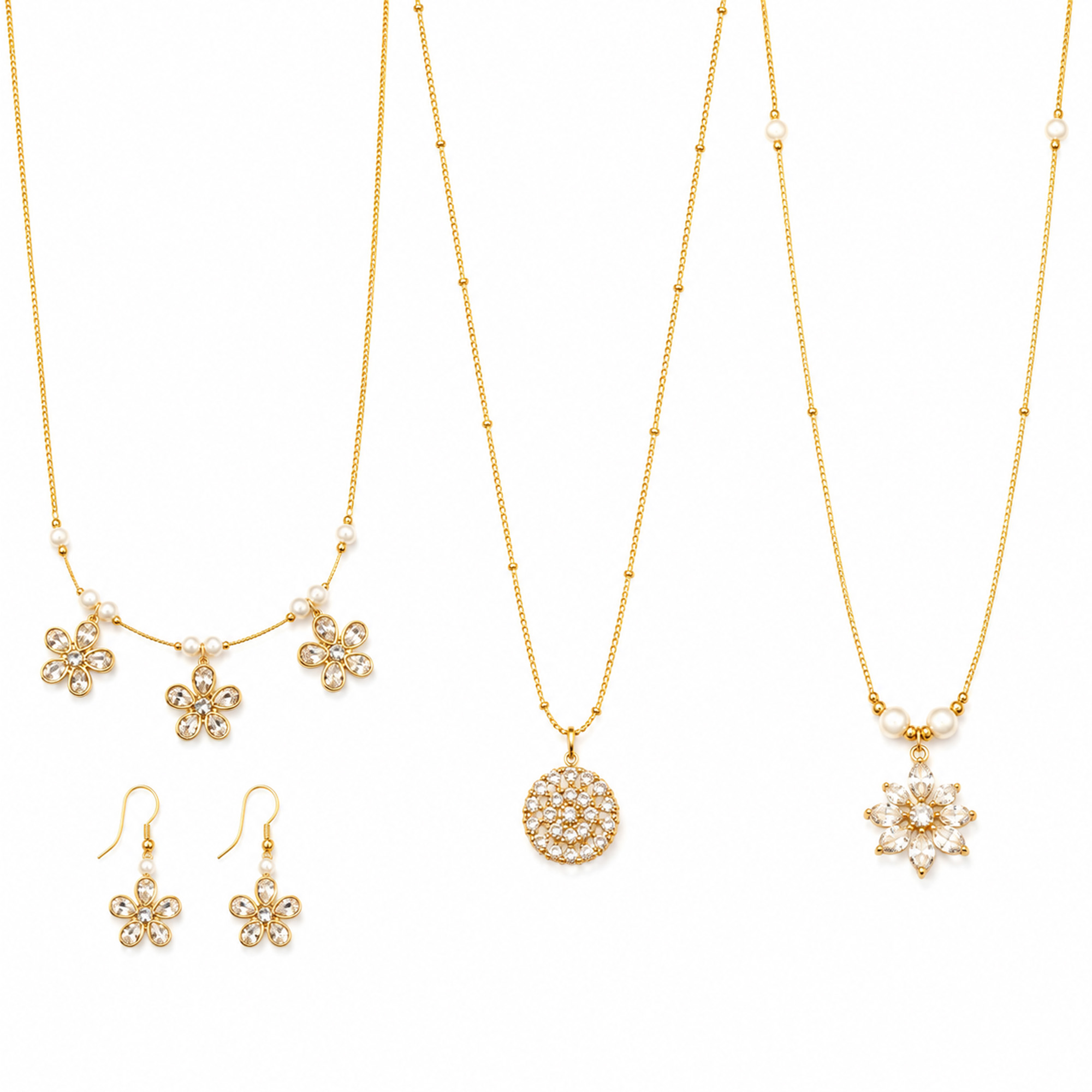 Golden Leaf Whisper Invisible Chain Product Arrangement